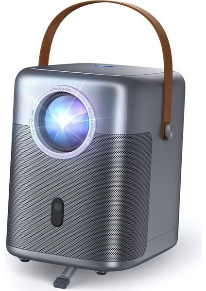 H300A Android Tv 4K Destekli Projeksiyon Cihazı +Auto Focus+Auto Keystone 6g Wi-Fi+5.2 Bluetooth 240 Inç Yansıtma+Hifi Dolby Ses Sistemi Koyu Gri