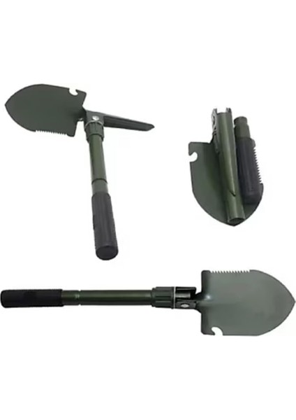 Çok Fonksiyonlu Katlanır Kürek, Pusulalı Çelik Mini Kürek, Şişe Açacağı ve Taşıma Çantası, Yürüyüş, Kamp, Bahçe Işleri, Hayatta Kalma, Balıkçılık, Sırt Çantasıyla Seyahat Için