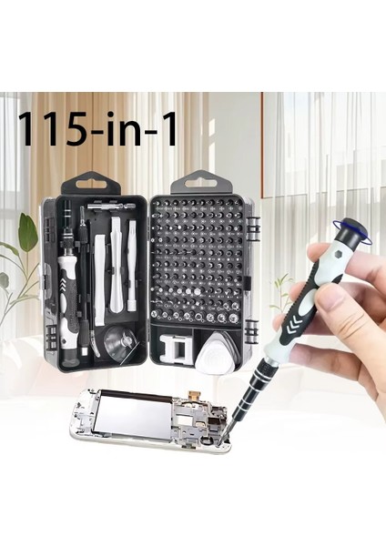 115 In 1 Hassas Tornavida Seti Çok Fonksiyonlu Manyetik Telefon Bilgisayar Onarım Tamir Seti