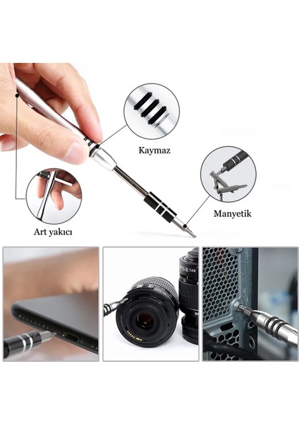 115 In 1 Hassas Tornavida Seti Çok Fonksiyonlu Manyetik Telefon Bilgisayar Onarım Tamir Seti fırsatları