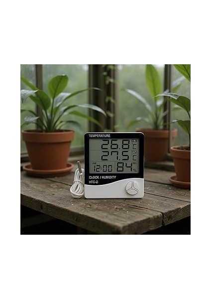 Dijital Termometre Sıcaklık ve Nem Ölçer Higrometre Masa Alarm, Problu Dijital Termometre, Problu Sıcaklık ve Nem Ölçer modelleri