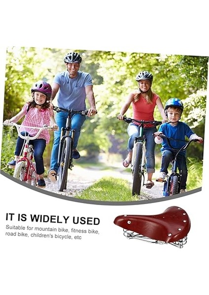 Vintage Klasik Bisiklet Selesi - Rahat Pu Deri Koltuğu - Retro Cruiser Yol Touring Bmx Için indirimleri