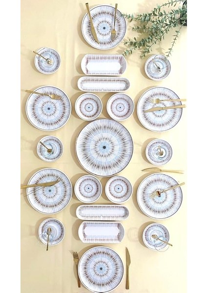 Blue Eyes 6 Kişilik 21 Parça Kahvaltı Takımı