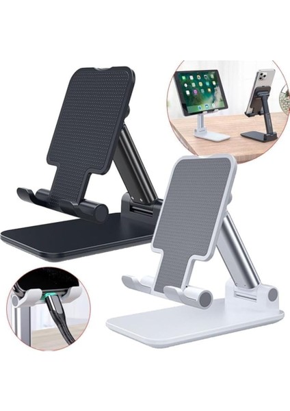 Masa Üstü Telefon Tutucu Stant Masaüstü Tablet Tutacak Şarj Stand