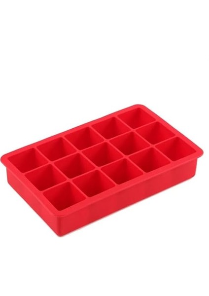 Kare Buz Kalıbı, 15 Bölmeli Elastik Yapısı Çok Amaçlı Buz Küpü Kalıbı, Kolay Serbest Bırakma Özelliği, Kahve ve Ev Yapımı Içecekler Için Ideal Dondurucu Kalıpları (1) fırsatları