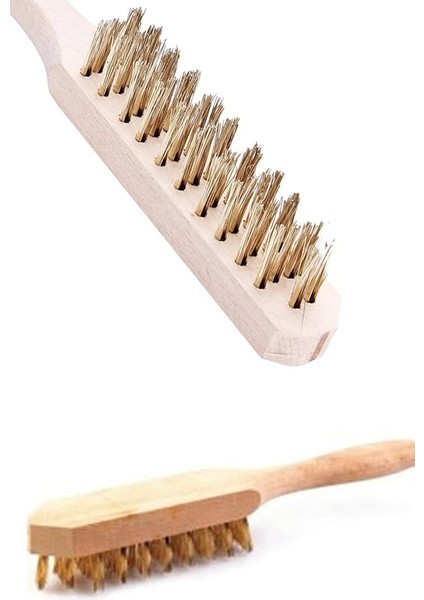 Sert Zemin Için Tahta Saplı Tel Fırça No:4 1410