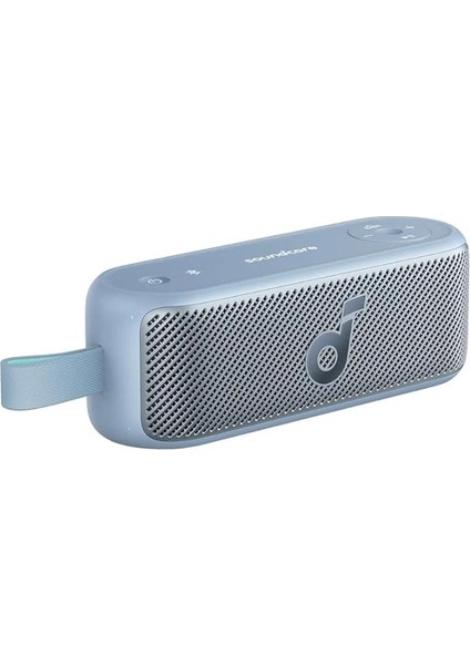 By Anker Motion 100 Bluetooth Hoparlör, Çift 20W Sürücüler, Özelleştirilebilir 9-Bant Pro Eq, 12 Saate Varan Oynatma Süresi, Ipx7 Su Geçirmez, Mavi