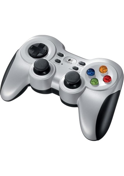 G F710 Kablosuz Gamepad, 2.4 Ghz Kablosuz Bağlantı Özelliği, Çift Titreşimli Bildirim Motoru, 4 Tuşlu Hassas D-Pad, Xıd Modu, Gri