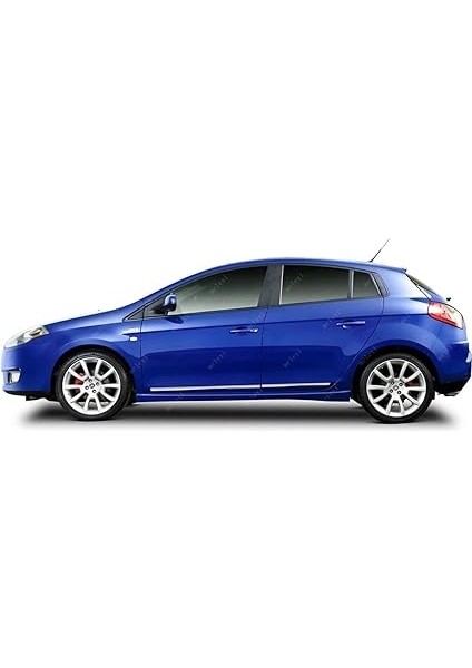 Krom Yan Kapı Koruma Çıtası 4 Kapı 4 Parça Fiat Bravo 2006 ve Üzeri Için modelleri