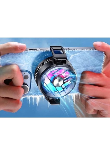 MT46 GT30 Profesyonel Rgb Turbo Fanlı Gaming Telefon Soğutucu Yarı Iletken Radyatör