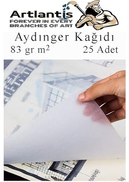 Kağıdı A4 83 gr 25'li 1 Paket Eskiz Kağıdı Lineplus Asetat Kalemi S 0.3 Siyah Kırmızı Mavi fırsatları