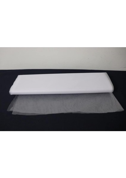 Beyaz Kristal Tül Bohça Çeyiz Tepsi Valiz Süsleme Tülü Boy 5 mt En 3 mt EXIZNM271