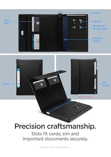 Pasaport Kılıfı Pasaport Kılıfı Tutucu Cüzdan Suni Deri Çoğu Pasaport Boyutu ile Uyumlu - Siyah modelleri