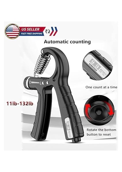 Kavrama Güçlendirici, Sayma El Kavramaları Egzersiz, Ayarlanabilir Direnç Dayanımı El Kavrama 12-130 Lbs, Kas Geliştirme ve Yaralanma Iyileştirme Için El Kavrama Gücü Egzersizi modelleri