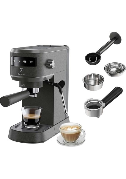 E6EC1-6BST Explorer 6 Espresso Cappuccino Makinesi, Isı Kontrol Teknolojisi, Çıkarılabilir Damlatma Tepsisi, Süt Köpürtücü, 1250-1450 W
