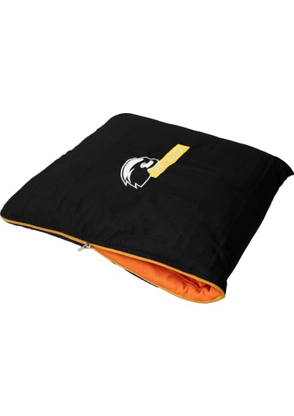 Badger Pratik Battaniye Olabilen Yastık Turuncu Fermuarli Turuncu 2'si Bir Arada (50X50 cm - 145X200 Cm) fırsatları