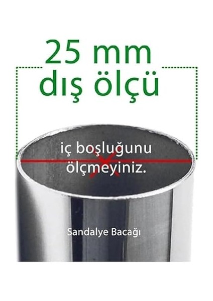 Sandalye Profil Ayak Pabucu,ayak Kılıfı 16 Adet Siyah (Çap 25MM Profil) fiyatları