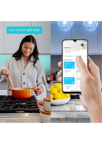 Tapo L900-5, 5 Metre Çok Renkli Akıllı Wi-Fi Şerit Led, Alexa ve Google Assistant ile Uyumlu Ses Kontrolü, Müzikle Senkronizasyon modelleri