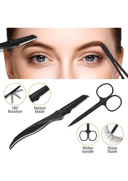 5 Parça Kaş Usturalı Deri Çantalı Cımbız Seti Siyah fırsatları