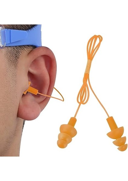 Kordonlu Kulak Tıkacı, Taşıması Rahat, Yıkanabilir, Iyi Sızdırmazlık Performansı, Su Geçirmez Kulak Tıkacı, Enfeksiyonları Önler, Yüzme Sırasında Hijyenik Gürültü Koruması (Mandarine) indirimleri