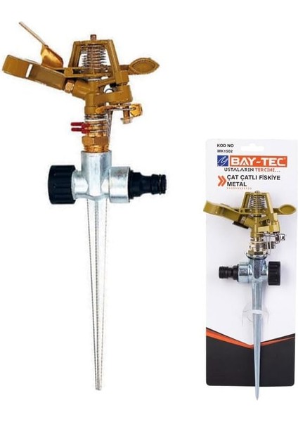 MK1502 Çat Çatlı Fiskiye Ayarlanabilir Çift Çıkışlı Metal