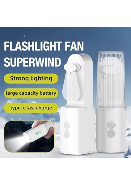 Fener El Tipi Taşınabilir Mini Fenerli Çanta Fanı - Şarj Edilebilir USB Kişisel Fan ve El Feneri,kapalı Alan Sınıf Araç Kamp Ofis Plaj Seyahat Dış Mekan Kişisel Serinletme 1200 Mah Yüksek Kapasite fiyatları