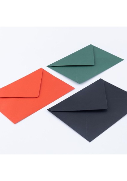 6 Adet, Üç Renkli Standart Zarf Seti, 13X18 cm
