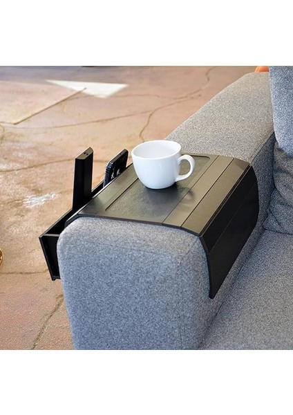 Ex Ahşap Katlanır Portatif Koltuk Başı Kumandalık Hazneli Yan Sehpa indirimleri