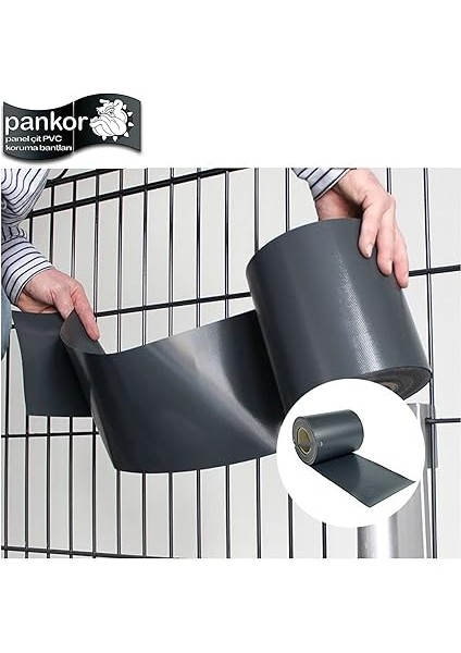 Panel Çit Pvc Koruma Bantları Antrasit 50 Metre - (15CM, Antrasit) fırsatları