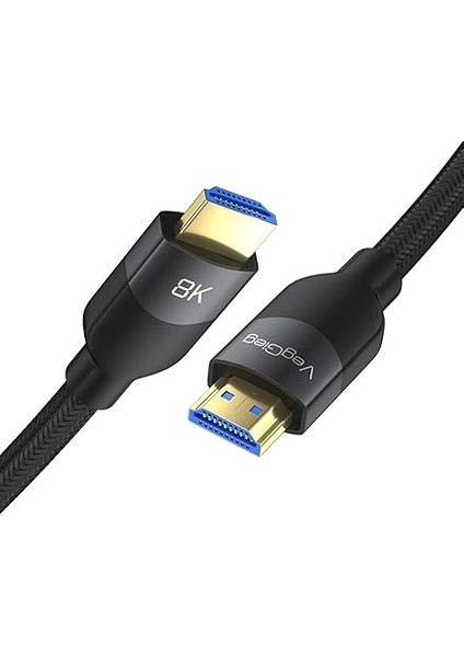 Premium 8k 60Hz 4K 120Hz Hdcp Arc Hdr Örgülü HDMI 2.1 Kablo 3 Metre modelleri