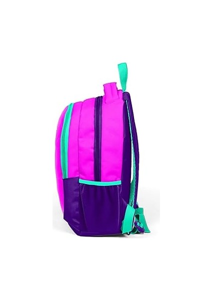 High Üç Bölmeli Kız Çocuk Ilkokul ve Ortaokul Okul Sırt Çantası - Mor Pembe fiyatları