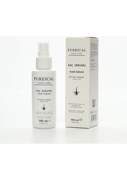 Saç Serumu, Bitkisel Kompleks, Saç Kaybını Önleyici, Saç Güçlendirici, Hyaluronik Asit, Besleyici Saç Serumu 100 ml fırsatları
