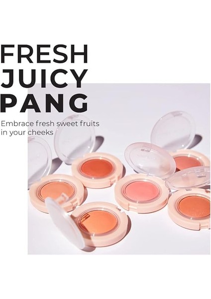 Meyve Renkleriyle Doğal ve Parlak Görünüm Sunan Jel Allık A'pıeu Juicy-Pang Jelly Blusher (CR01) modelleri