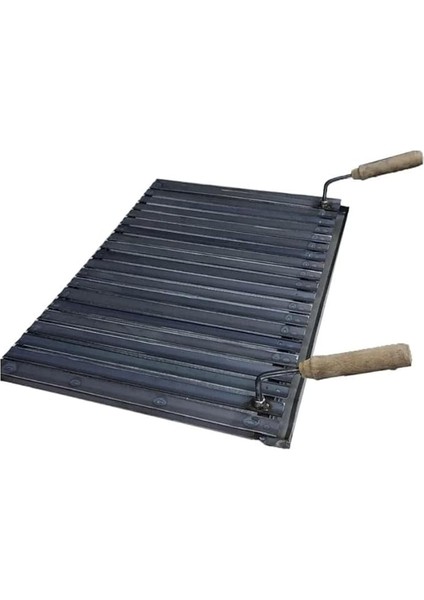 x 50 Oluklu Köfteci Izgarası Saç Izgara Yapışmaz Izgara