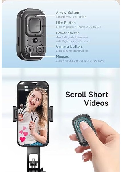 Zeka Destekli Hareketli Tripod Çubuğu Gimbal Akıllı Takip Özellikli indirimleri