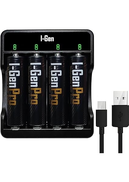 G429 4'lü Pil Şarj Aleti + 4 Adet Aa Pro 2950 Mah Şarjlı Kalem Pilli Set fiyatları