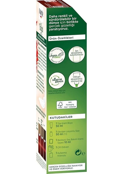 Kalıcı Doğal Renkler Saç Boyası 6-88 Ateş Kızılı Saç Boyası modelleri