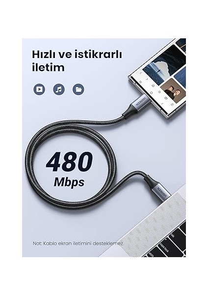 USB C To Type-C Pd 3.1 240W 5A Hızlı Şarj ve Data Kablosu 2 Metre fırsatları