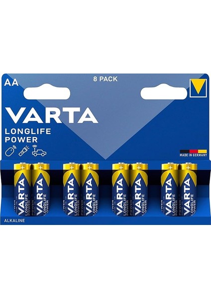 Longlife Power Aa Alkalin Kalem Pil 8'li Paket