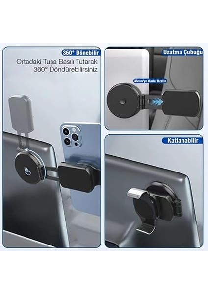 Mobile Süper Manyetik Mıknatıslı Araç Ekranına Yapışan Telefon Tutucu, Notebook Için Telefon Tutucu fiyatları