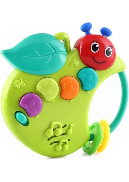 Eğlenceli Elma Tırtılı - Işıklı Müzikli Diş Kaşıyıcı ve Çıngırak fiyatları