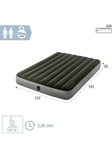 64762 Kamp Yatağı 137X191 Cm, Su Sporları, Plaj Malzemesi, Şişme Ürün, Yüzme Aksesuarı, Kamp, Dalış, Güvenlik fırsatları