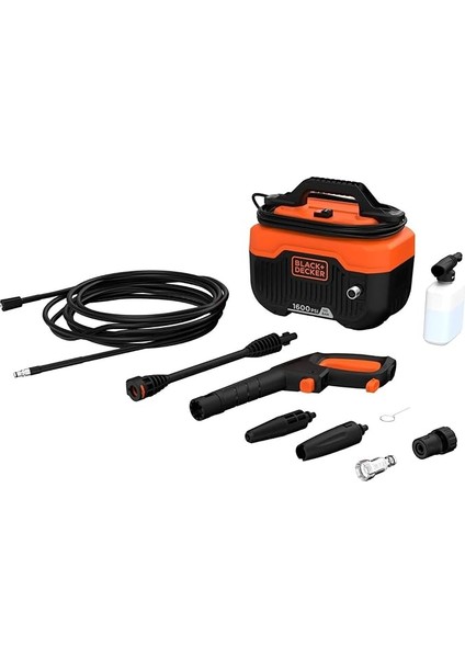 + Decker 1300 Watt, 110 Bar Yatay Basınçlı Yıkama Makinesi, BEPW1300H-QS