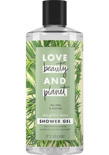 Beauty And Planet Duş Jeli Çay Ağacı ve Vetiver 400 ml