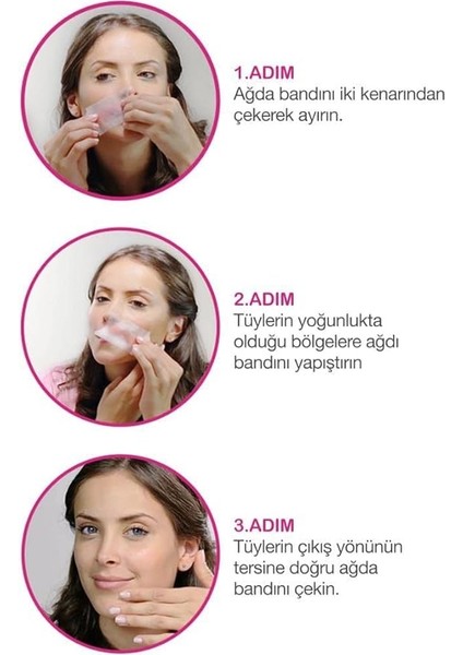 Yüz Bölgesi 20’li Sir Ağda Bantları 2’li Avantaj Paketi modelleri