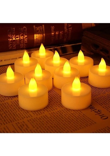 Dekor Işıklı Ramazan Mumları 24 LED Işıklı Mum Gün Işığı Pilli LED Işık Mum Pilli Mum Gün Işığı LED Gün Işığı fiyatları