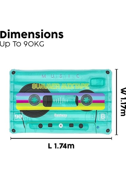 Retro Beats Şişirilebilir Havuz Şamandırası modelleri