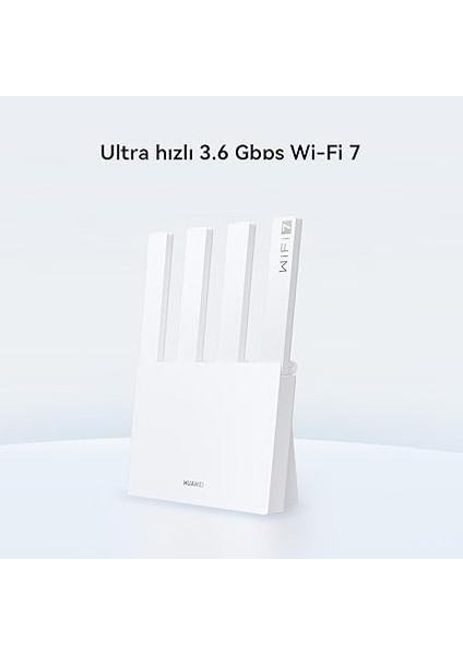 Wıfı Be3, 3.6 Gbps Çift Bant Wi-Fi 7, Ultra Hızlı, Görselleştirilmiş Wi-Fi Analizi, Ebeveyn KONTROLLERI,%120 Daha Hızlı Veri Transferi, Huaweı Homesec, Beyaz fiyatları