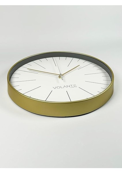 Modern Duvar Saatleri Noble Serisi 35 cm Ø Gerçek Cam Ev/ofis/mutfak/sınıf/okul Sessiz & Akar (Ltın) indirimleri