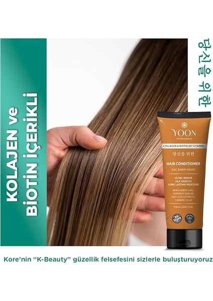 2'si 1 Arada Vegan Saç Bakım Kremi, Biotin, B7 ve Kolajen Içeren, Silikonsuz & Sülfat Içermeyen Nemlendirici, Saç Düzleştirmeye Yardımcı, Onarıcı ve Besleyici Saç Kremi 200ML fırsatları